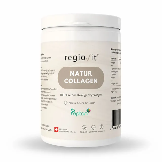 Regiovit® Natur Collagen Peptan – 480 g – Dose mit 480 g Kollagenpulver