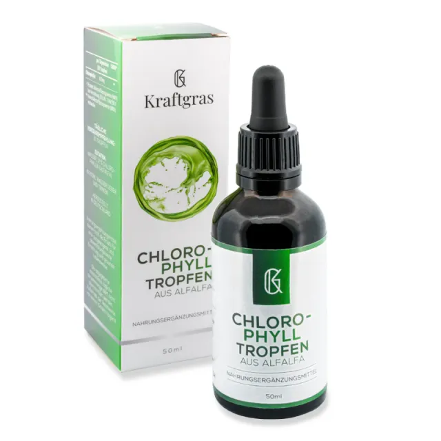 Chlorophylltropfen aus Alfalfa kraftgras bei Expertcentergmbh