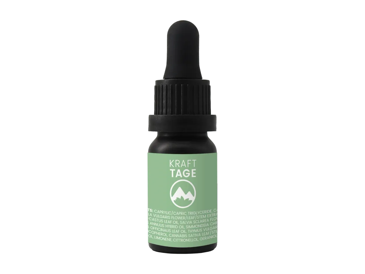 Krafttage Massageöl - Flasche mit Pipette - Produkt